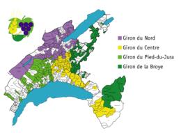 Carte des régions