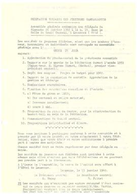 Procès verbal, Assemblée, Comité Central