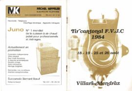 Livret de fête, Tir Cantonal, Villars-Mendraz