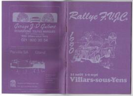 Livret de fête, Rallye, Villars-sous-Yens