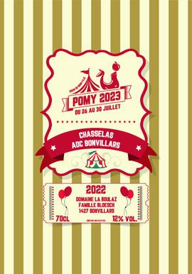 Etiquette vin blanc, Giron du Nord, Pomy 2023