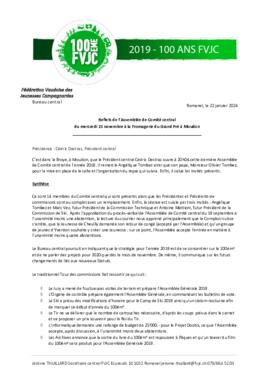 Compte rendu, Assemblée, Comité Central