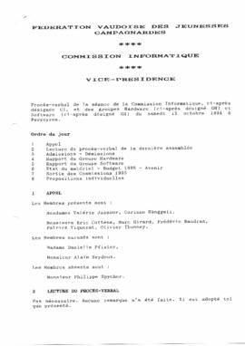 Procès Verbal, Commission Informatique