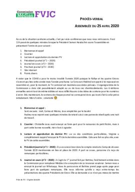 Procès verbal, Commission Médias