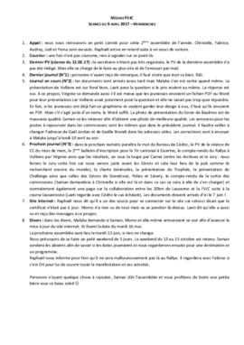 Procès verbal, Commission Médias