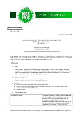 Procès verbal, Assemblée, Comité Central