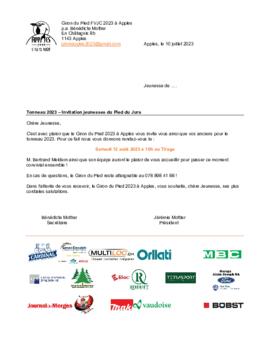 Correspondance, Giron du Pied à Apples, Tonneau 2023