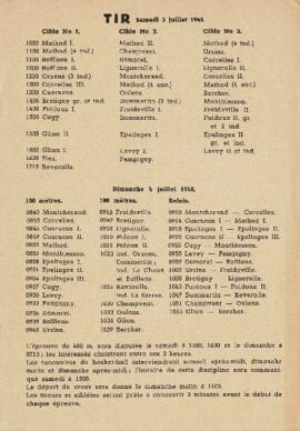 Livret de fête, Tir Cantonal, Froideville