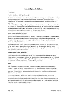 Pièce de théâtre, Jeunesse Poliez-Pittet, Pièce en gestation