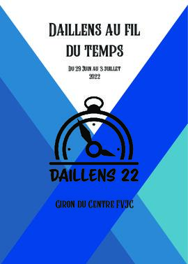 Livret de fête, Giron du Centre, Daillens