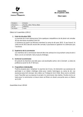 Procès Verbal, Commission Ski