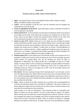 Procès verbal, Commission Médias