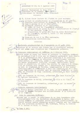 Procès verbal, Assemblée, Comité Central