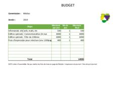 Budgets, Comission médias