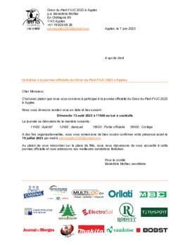 Correspondance, Giron du Pied à Apples, Journée officielle