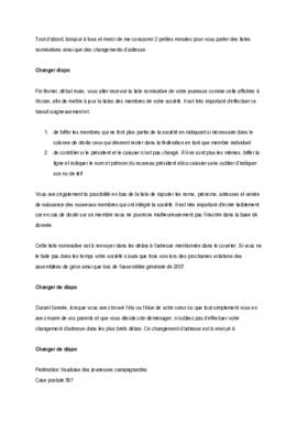 Listes nominatives & changement d'adresses