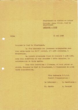 Correspondance, Demande d'offre, Cantonale Froideville