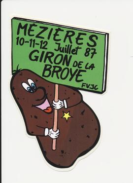 Autocollant, Giron de la Broye, Mézières