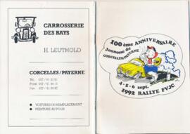 Livret de fête, Rallye, Corcelles-près-Payerne