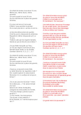 Chanson de la caissière FVJC, Giron du Centre à VCLB