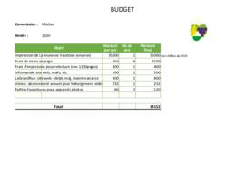 Budgets, Comission médias