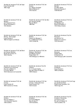 Adresses Sociétés, Assemblée Giron du Centre 2017