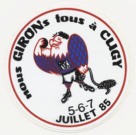 Autocollant, Giron du Centre, Cugy