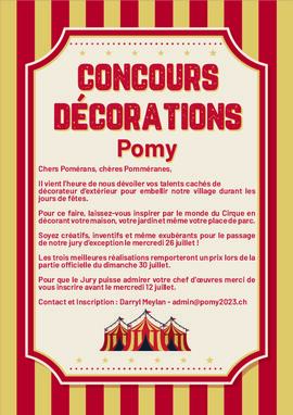 Concours décoration village, Giron du Nord, Pomy 2023