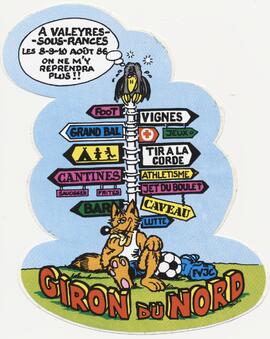 Autocollant, Giron du Nord, Valeyres-sous-Rances