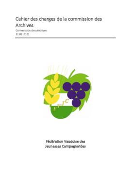 Cahiers des charges, Archives