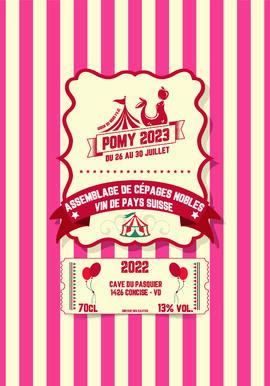 Etiquette vin rouge, Giron du Nord, Pomy 2023