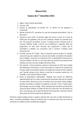 Procès verbal, Commission Médias