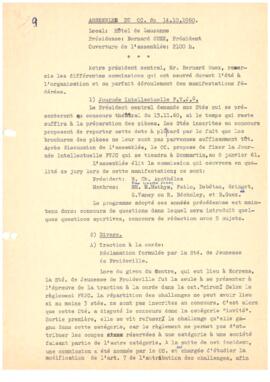 Procès verbal, Assemblée, Comité Central