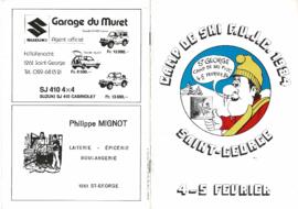 Livret de fête, Camp de Ski, St-George