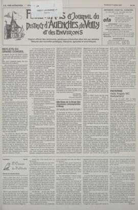 Feuille d’avis du district d’Avenches, 32e Giron de la Broye des Jeunesses campagnardes à Missy