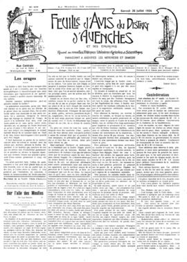 Feuille d’avis du district d’Avenches, Confédération