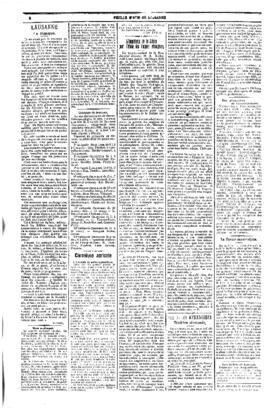 Feuille d'avis de Lausanne, L'avenir de notre agriculture