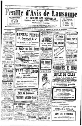 Feuille d'avis de Lausanne, Bibliographies