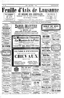 Feuille d'avis de Lausanne, Sociétés