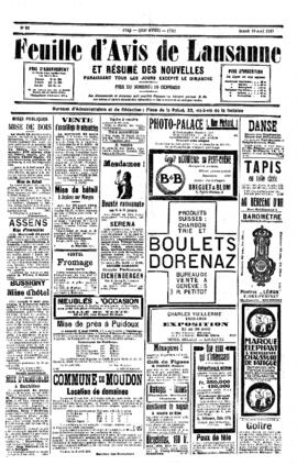 Feuille d'avis de Lausanne, Petit courrier