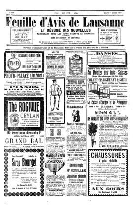 Feuille d'avis de Lausanne, Sociétés