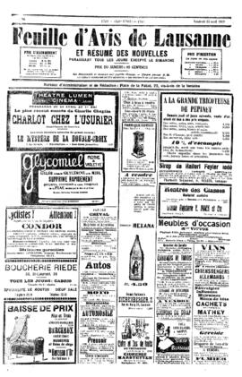 Feuille d'avis de Lausanne, Petit courrier