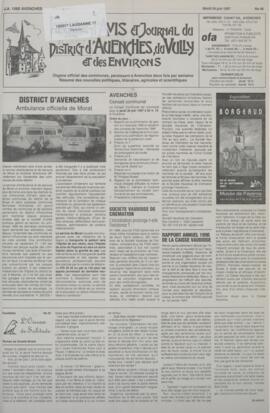 Feuille d’avis du district d’Avenches, Missy Giron de la Broye