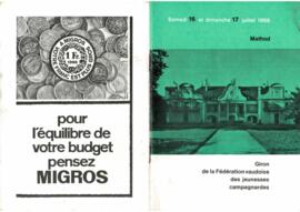 Livret de fête, Giron du Nord, Mathod