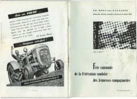 Livret de fête, Cantonale, Mont-sur-Lausanne