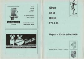 Livret de fête, Giron de la Broye, Neyruz