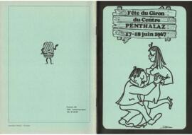 Livret de fête, Giron du Centre, Penthalaz