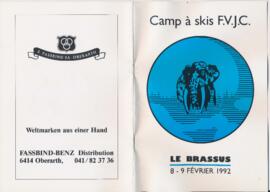 Livret de fête, Camp de Ski, Le Brassus