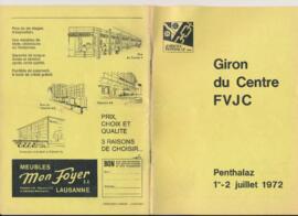 Livret de fête, Giron du Centre, Penthalaz