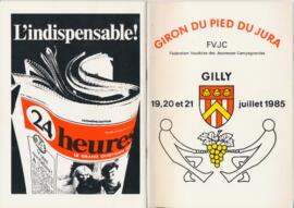 Livret de fête, Giron du Pied du Jura, Gilly
